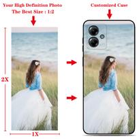 Custom Photo Phone Case For Motorola Moto G35 G75 G71 G34 G53 G96 G22 E40 E30 E20 G13 G14 G23 G31 G41 G30 G20 G10 G50 G51 Cover Moto G86 5G gray