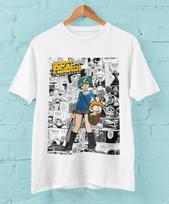 Scott Pilgrim VS The World Comic T-shirt, Movie Crewneck tee shirt, Bryan Lee O'Malley, Edgar Wright, Anime Comic Tee shirt S įvairiaspalvis