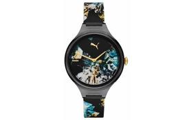 PUMA Wrist Watches Quartz Movement PC Plastic Strap 36mm Multicolor Watch Dial Women's Watch 30m Water Resistant P1066 brown