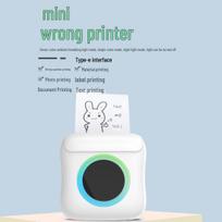 Portable Bluetooth Inkless Thermal Mini Printer for Students balta