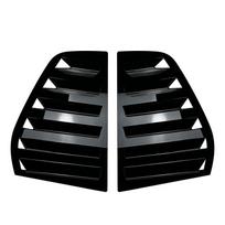For VW Golf 5 MK5 5 Doors 2003-2010 Car Rear Louver Window Side Shutter Cover Trim Sticker Vent Scoop  Carbon Fiber Look ABS Gloss Black gray