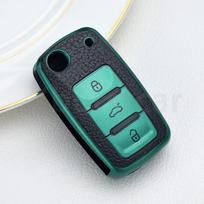 TPU odinis nuotolinio valdymo pultelio dėklas, dangtelis Vw Golf Polo Bora Beetle Tiguan, Seat Leon Toledo Altea Ibiza, Skoda Fabia Superb gray
