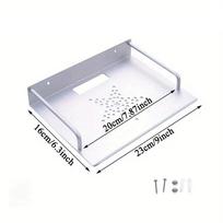 Space Aluminum Router Stand Black/Silver Storage Shelf Bracket  DVD Player sidabras