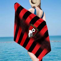 AFC Bournemouth Beach Towel, Quick-drying, Easy to Care for, Use for Both Fitness and Beach Vacations,Sports Essential Fan Gift 80cmx160cm(31x63inch)