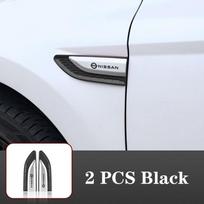 Automobilio kėbulo sparno šoninės dekoracijos lipdukai Emblema Nissan qashqai j10 j11 juke altima Armada Frontier Kicks Leaf Priedai