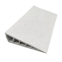 Load Capacity Wheelchair Ramp Cuttable Nonslip Floor Transition Strips for Curbs, Wheelchairs, Walkers, Scooter white
