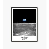 Nasa Vintage Prints Earthrise Photo Apollo 8 Apollo 11 Space Canvas Painting Kids Room Living Room Bedroom Decoration 21X30CMNo Framed