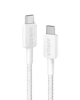 Anker Innovations 322 USB-C į USB-C laidas, nailoninis, 0,9 m, 60 W, baltas - Laidas, skaitmeninis/duomenų (A81F5G21)