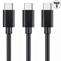 USB-C Fast Cable for Google Pixel 8 - 8a - 8 Pro - 7 - 7a - 7 Pro - 6 - 6 Pro - 6a - Pack of 3 - Black - 1 Meter