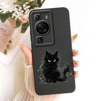 For Huawei P60 Pro Case MNA-AL00 MNA-LX9 Cool Owl Dragon Painted Cover Soft Silicone Phone Case For Huawei P60 Art P 60 Pro Bags Huawei P60 Art black