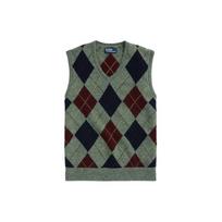 Polo Ralph Lauren Deimantų rašto megztas V formos iškirptės be rankovių vilnonis liemenė Standard Fit Vyriškos megztos liemenės Įvairių spalvų MNPOSWE1CM20056-300 XL black