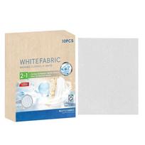 14x11cm Balti audinio dažai 10 lapelių Skalbinių balinimo dažai drabužiams Medvilnė Linas Vilna Marškiniai Drabužiai Skalbimo mašina beige