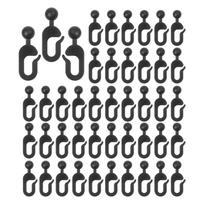 50 Plastic Hooks for Gazebo Curtains with Invisible Track Compatibility Sturdy Curtain Hooks for Outdoor Gazebo and Awning Use China Mainland gray