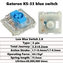 Gateron KS-33 Low Profile Switch 2.0 Red Blue Brown 3pins for ultimate ultra-slim mechanical keyboard air75 air60 K1 K3 K7 10PCS ruda