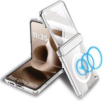 Case for Motorola Razr Ultra 60 Ultra, with Wireless Charging and Integrated Front Screen Protector sidabras