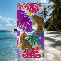 Cheetah Design Towel Quick Drying Beach Towels Are Suitable For Swimming Pools Camping Yoga And The Gym 70cm×140cm