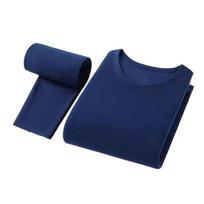 Terminiai apatiniai vyrams su flisu pamušalu, bazinio sluoksnio komplektas, žieminiai šilti ilgi apatiniai marškiniai ir kelnės, skirti šaltam orui 4XL black