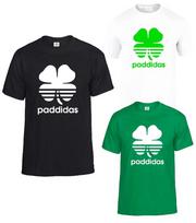 Paddidas Airijos Šv. Patriko dienos marškinėliai Vyriški Juokingi Airija Paddys Viršutinė dalis Tee M black