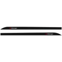 2 vnt. Anglies pluošto automobilio durų šoninės juostelės Lipdukas nuo įbrėžimų Atnaujinimo lipdukas Volkswagen Jetta MK5 MK6 Golf-4 5 6 7 Passat 3B7 601 171 black