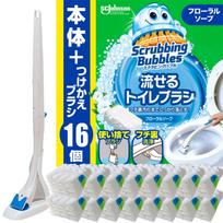Scrubbing Bubbles Nuleidžiamas Tualetinis Gėlių Muilas Pagrindinis Vienetas Papildymai Valymo Vienkartinis Pašalina Juodą Didmeninė Pirkimo Šepetėlis, Kvapas, + (16 vienetų), balta