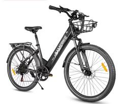 SAMEBIKE 26 Inch Electric Bike, 500W Motor, 36V 15Ah Lithium Battery, Women’s City Commuter E-Bike with Rear Carrier 500W 36V 15AH juoda