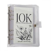 2500 langelių Taupymo iššūkių segtuvas 10K/5K/2.5K Biudžeto planuoklis Taupymo iššūkių knyga Taupymo iššūkiai Nuotraukų albumas white
