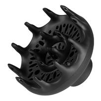 Plaukų džiovintuvo difuzoriaus dangtelis Tinkamas skersmuo 4,35–4,65 cm Garbanotas pūstuvas garbanotas 13 * 9.4cm black