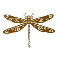 1/2/3 vnt. Rūdyta skėtėtas dekoracija Atspari oro sąlygoms 3D metalinė skėtėtas meno statulėlė Vidaus lauko sodo terasos kiemo tvoros sienos ornamentas 1pc brown