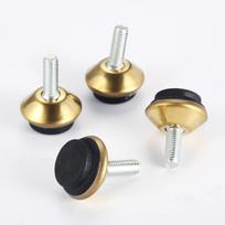 4pcs Adjustable Metal Furniture Levelers Feet Leg M6*15mm Thread Screw Black/Silver/Gold for Cabinet Table Chair Machine Base
