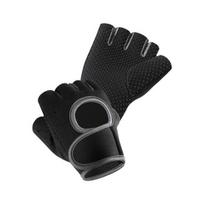 2Pcs Half Finger Sports Gloves, Anti-slip Breathable Fingerless Gloves, Adjustable Men Women Gloves for Dumbbell Weightlifting Workout Training M violetinė