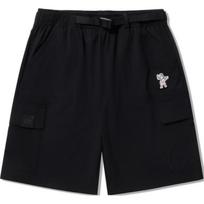 Li Ning X Billionaire Boys Club Collaboration Skateboard Series Mid-Rise Loose Straight Casual Shorts Men shorts Black AKSU949-2 L black