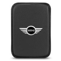 1Pcs Carbon Fiber Car Console Box Pad Car Armrest Cushion Cover For MINI Cooper F54 F55 F56 R56 R60 Roadster Clubman Coupe gray