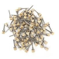 100Pcs Dental Polisher Nylon Teeth Polishing Brush  Dental Supply with Storage BoxLight Tan šviesiai rudos spalvos