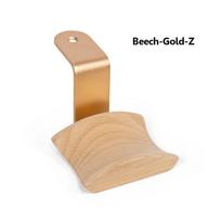 Universal Headphones Stand Solid Wood Gaming Headset Hanger Walnut Beech Maple Wooden+Aluminum Alloy Head-mounted Earphone Holde beige