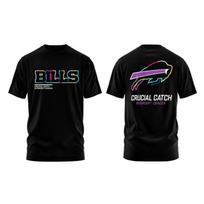 Bills 2025 Crucial Catch Sideline Intercept Cancer T-Shirt Unisex T-Shirt XXL black