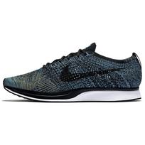 Nike Flyknit Racer Blue Glow Yellow Strike 526628-405 42.5 black