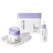 REJURAN Pore Tightening Cleansing Balm 50mL + Toner Pads 60 sheets + Ampoule 30mL for Deep Clean & Skin Refining Set white