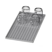 Silicone Coffee Machine Protective Pad - Double Layer Multi-functional Tableware Tray 40*19.5*1cm - 194g gray