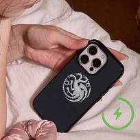 Thrones Game Cool Logo Pattern Magnetic Wireless Charge Phone Case For IPhone 14 13 12 11 15 16 17 Pro Max Magnetic Cover iphone 14 plus brown