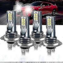 4x H7 Super Ryškus 60000lm 120w LED priekinio žibinto lemputės rinkinys Aukštos ir žemos šviesos 6000k Baltas