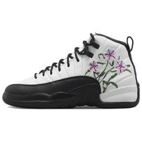 Jordan 12 Retro 'Floral' GS DR6956-100 36 gray