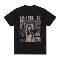 Lana Del Rey marškinėliai Ultraviolence muzikinio albumo marškinėliai vyrams moterims vintažiniai trumparankoviai laisvi marškinėliai Harajuku gatvės stilius S gray