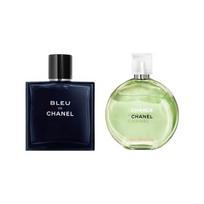 Chanel Bleu De Chanel Eau De Toilette And Chance Eau Fraiche Eau De Toilette Bleu 50ml + Chance 35ml