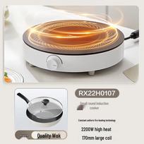 Midea Compact 2200W Induction Cooker with Wok CN plug (adapter included) gray