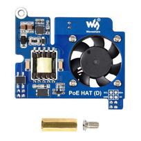 Raspberry Pi 4B/3B+ PoE Ethernet Expansion Board with Cooling Fan and 802.3af Isolation. POE Power Supply Expansion Board