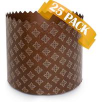 Brown Panettone molds 25 pieces