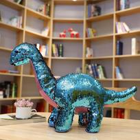 Interneto įžymybė skyrių blizgučiai dinozauras lėlė pliušinis žaislas chameleonas siunčiamas vaikams nuraminti laikant skudurėlį lėlę 20cm（0.1kg） blue