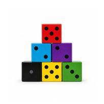 Žaidimų kauliukas Z10597 Poroloninis 5x5cm
