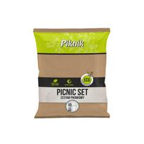 Vienkartinių indų ir įrankių komplektas PIKNIK Eco 4 asmenims