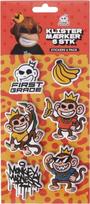 Firstgrade - Monkey Stickers 6 pcs (26-FG-STICKERS)